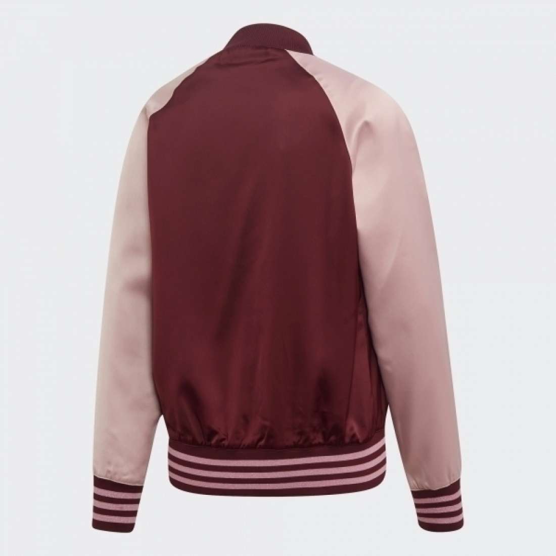 CASACO ADIDAS SATIN BOMBER MAROON/PINK SPIRIT