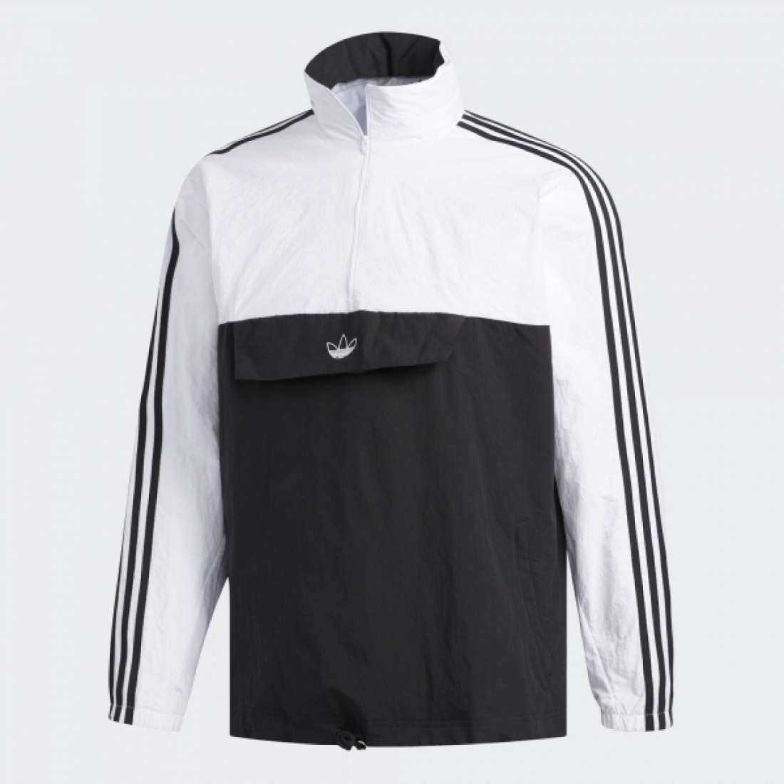 CASACO ADIDAS OUTLINE HALF-ZIP ANORAK BLACK / WHITE