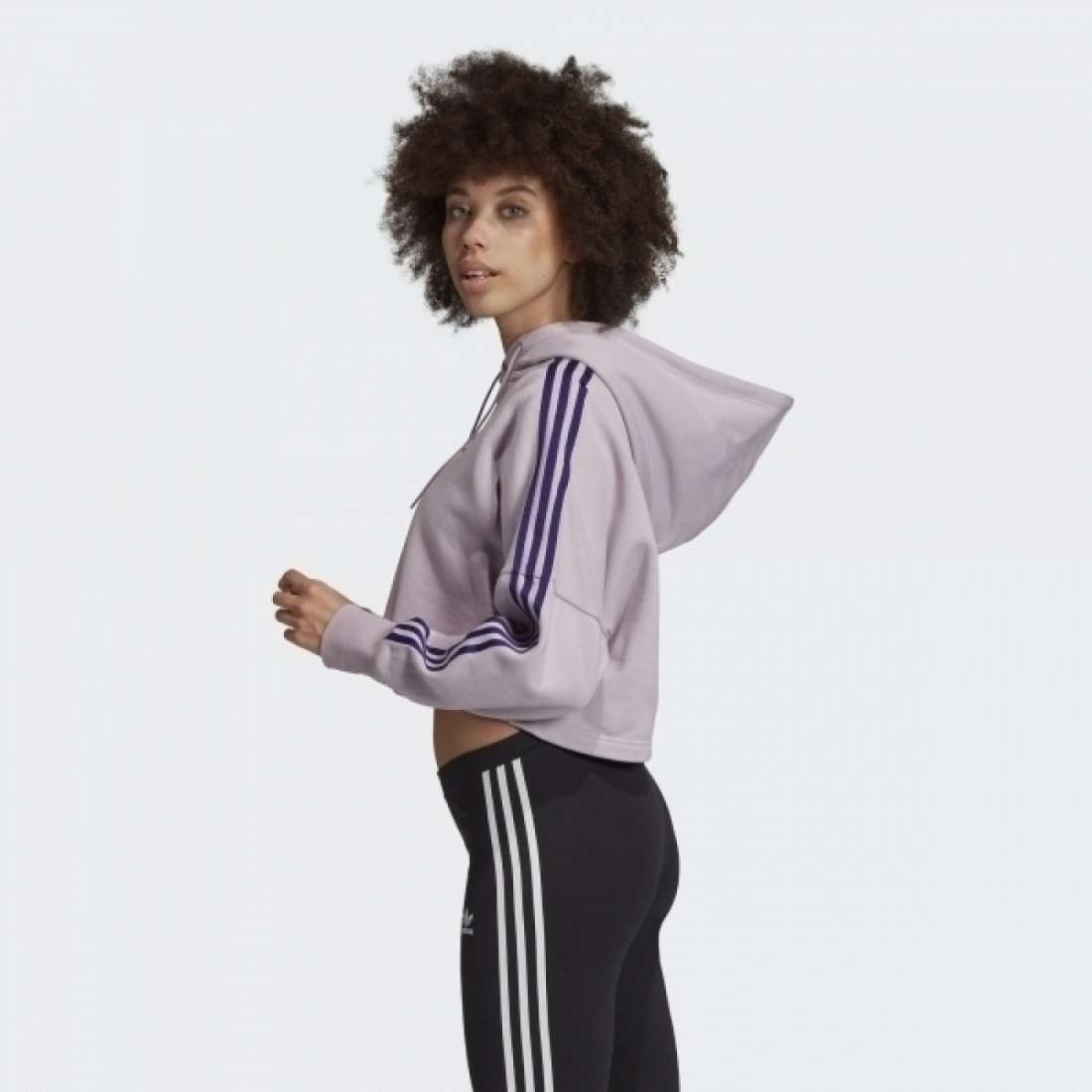 HOODIE ADIDAS CROPPED PURPLE