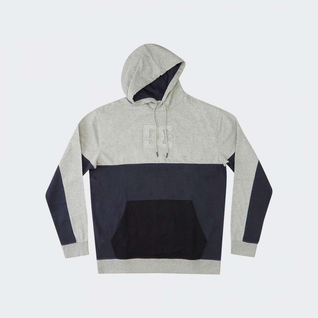 HOODIE DC STUNTLY HEATHER GREY/NAVY BLACK