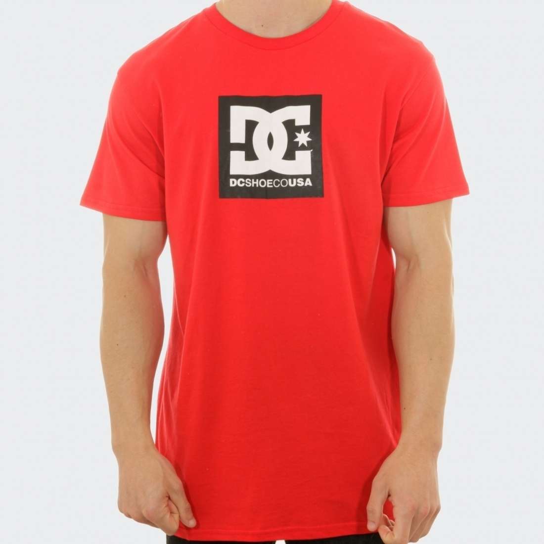 TSHIRT DC SQUARE STAR RACING RED
