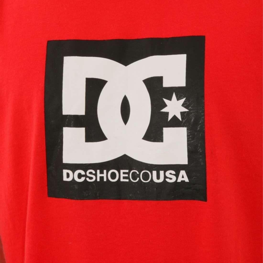 TSHIRT DC SQUARE STAR RACING RED