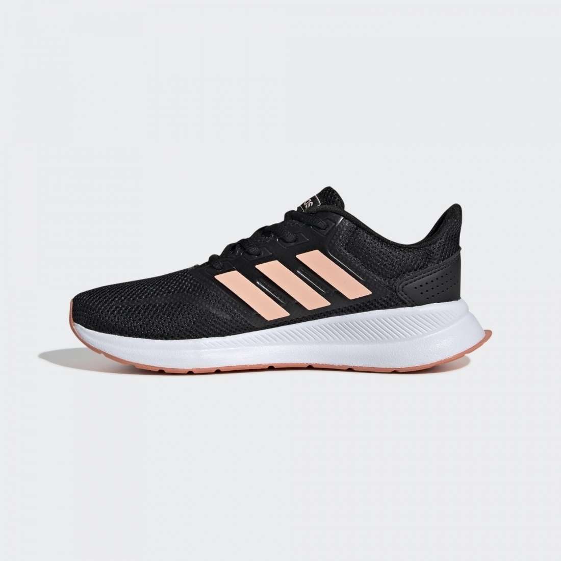ADIDAS RUNFALCON K CORE BLACK / GLOW PINK / SEMI CORAL