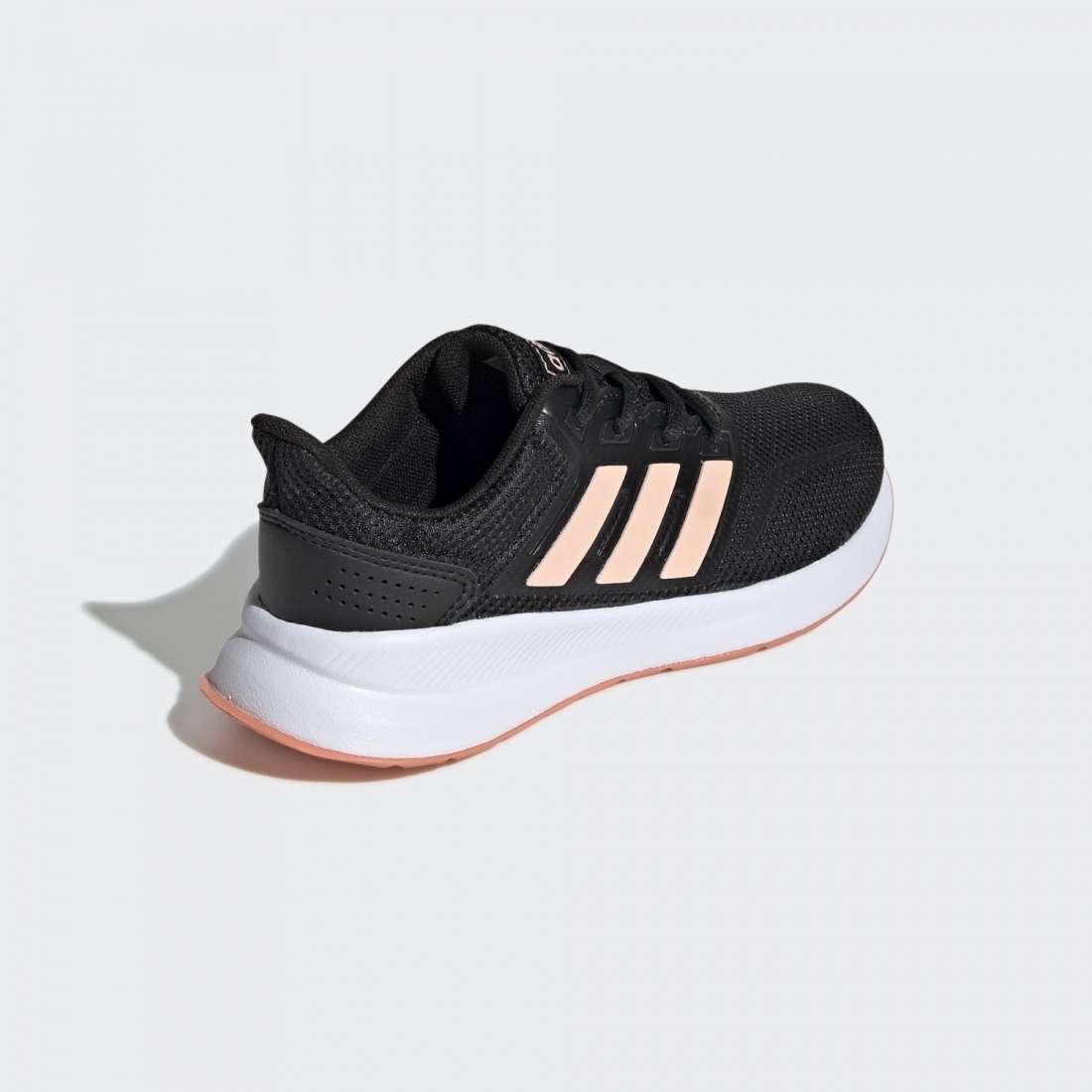 ADIDAS RUNFALCON K CORE BLACK / GLOW PINK / SEMI CORAL