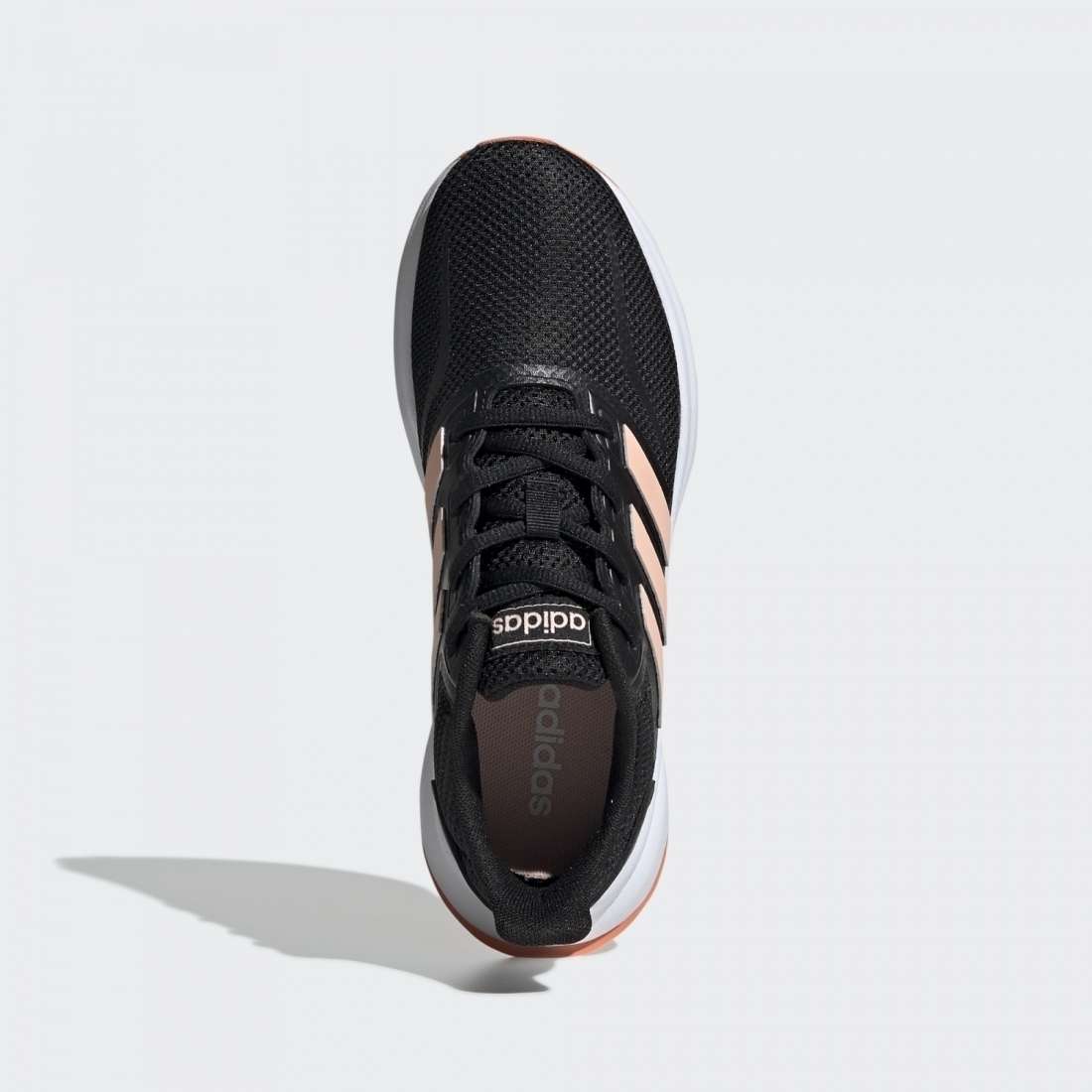 ADIDAS RUNFALCON K CORE BLACK / GLOW PINK / SEMI CORAL