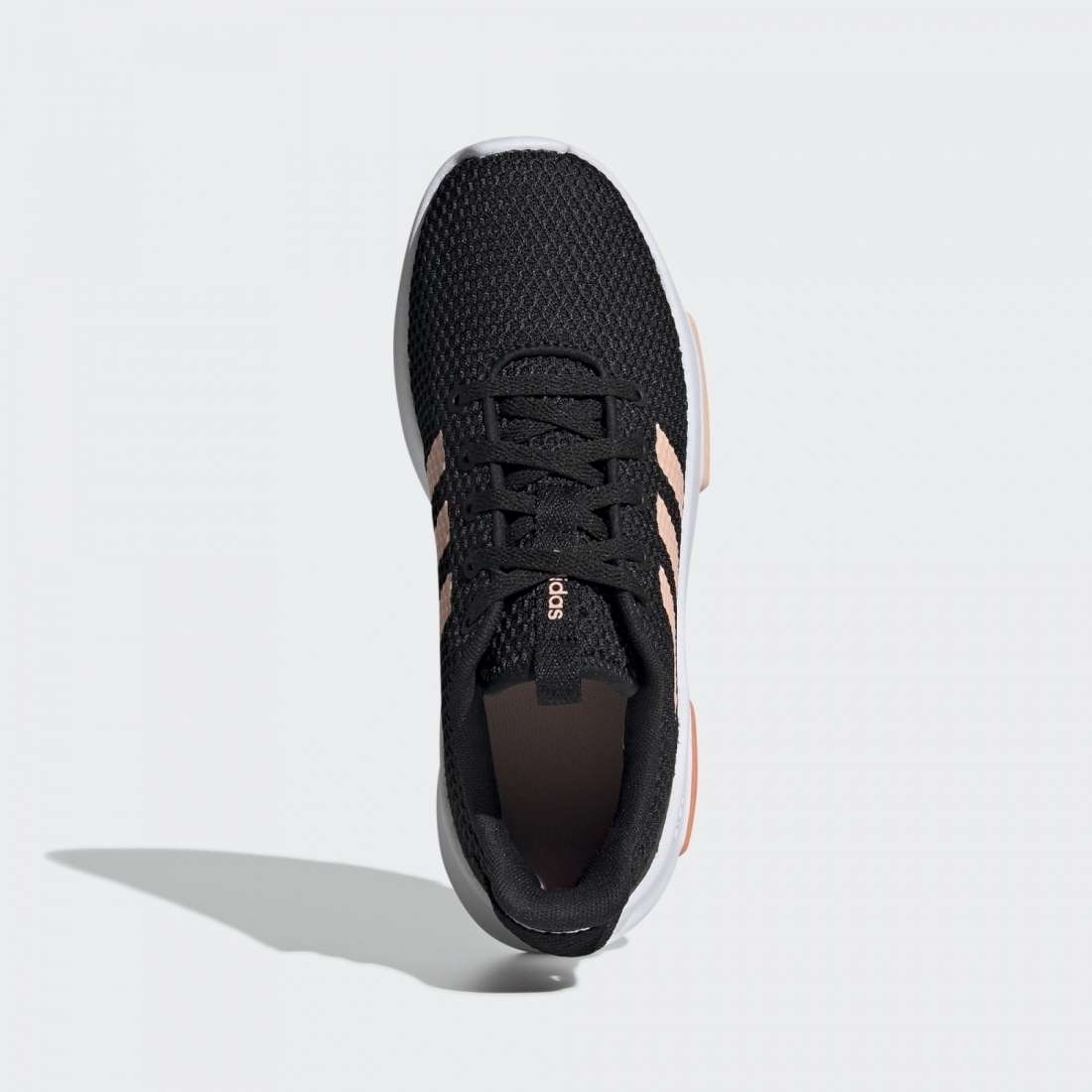 ADIDAS CLOUDFOAM RACER C K CORE BLACK GLOW PINK SEMI CORAL