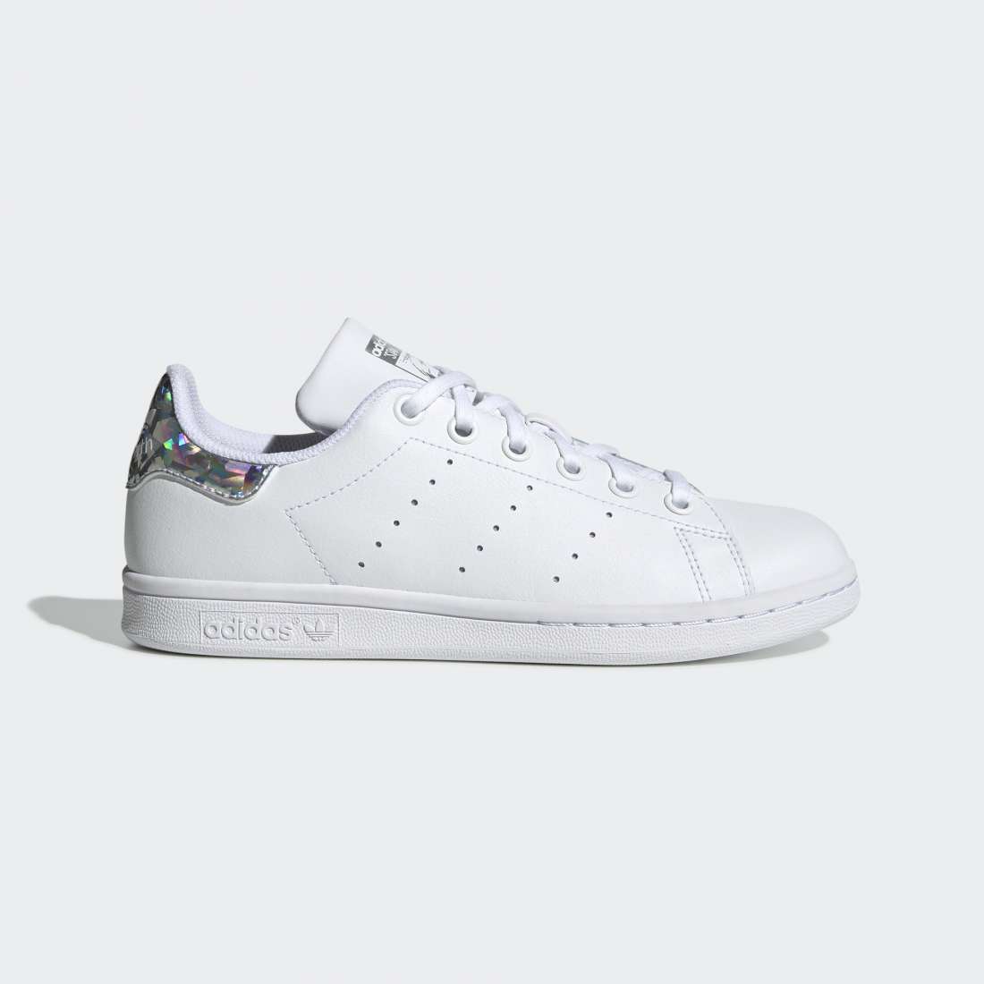 ADIDAS STAN SMITH J WHITE/SILVER