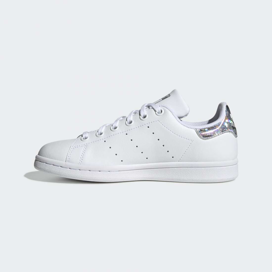 ADIDAS STAN SMITH J WHITE/SILVER