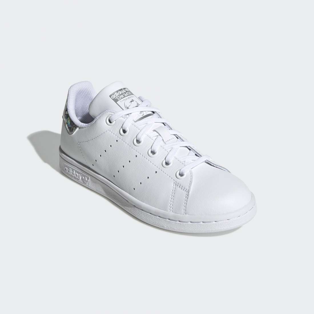 ADIDAS STAN SMITH J WHITE/SILVER