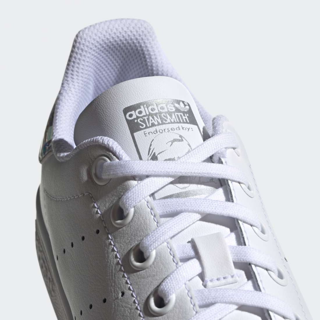 ADIDAS STAN SMITH J WHITE/SILVER