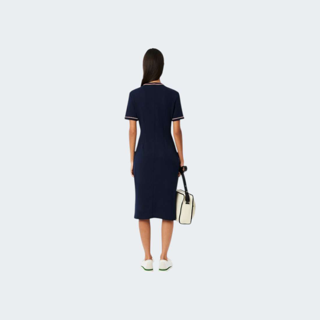 VESTIDO LACOSTE EF9988-00-GWI NAVY BLUE/RILL