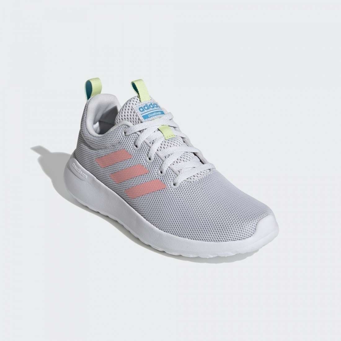 ADIDAS LITE RACER CLN K DASH GREY / GLOW PINK / YELLOW TINT