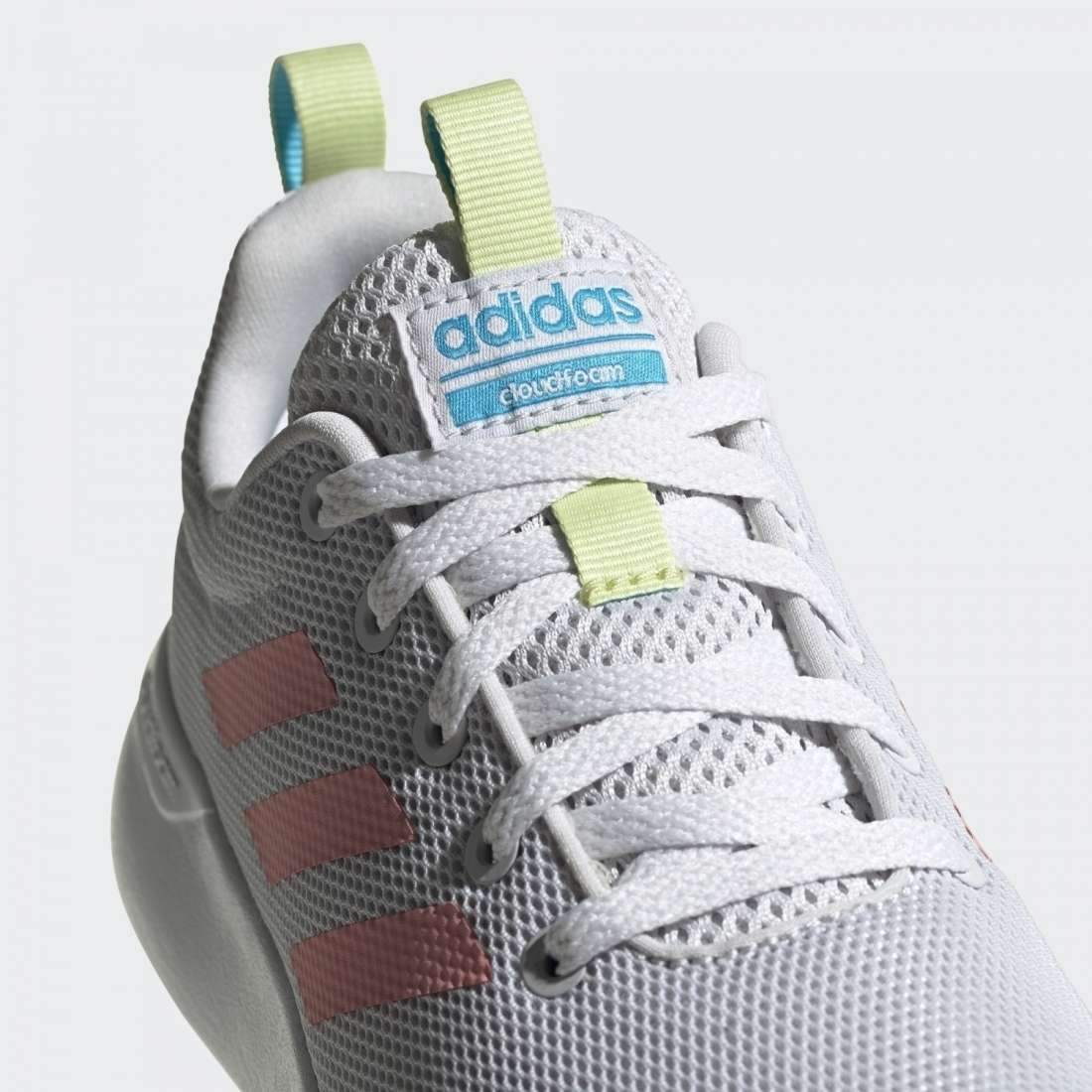 ADIDAS LITE RACER CLN K DASH GREY / GLOW PINK / YELLOW TINT