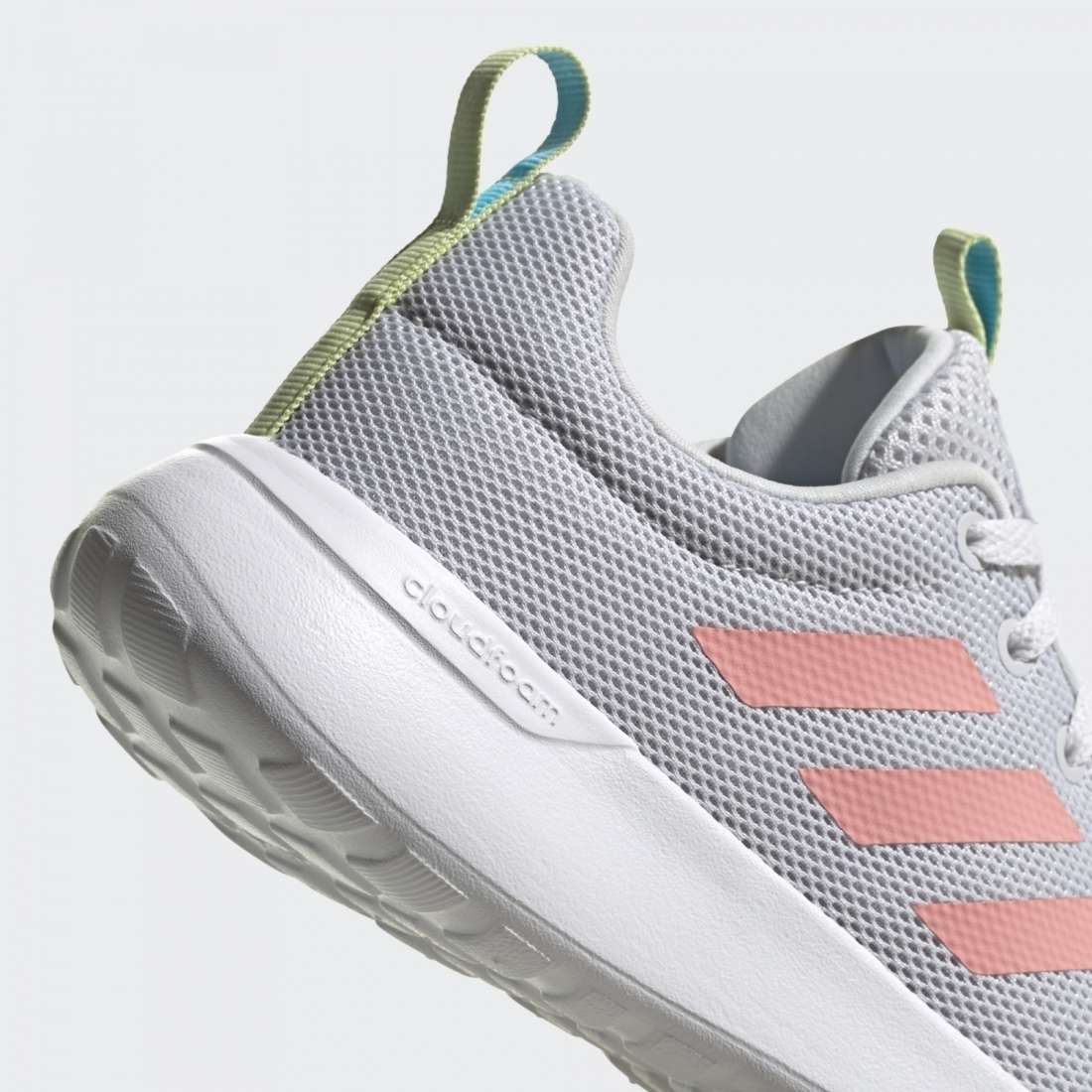 ADIDAS LITE RACER CLN K DASH GREY / GLOW PINK / YELLOW TINT