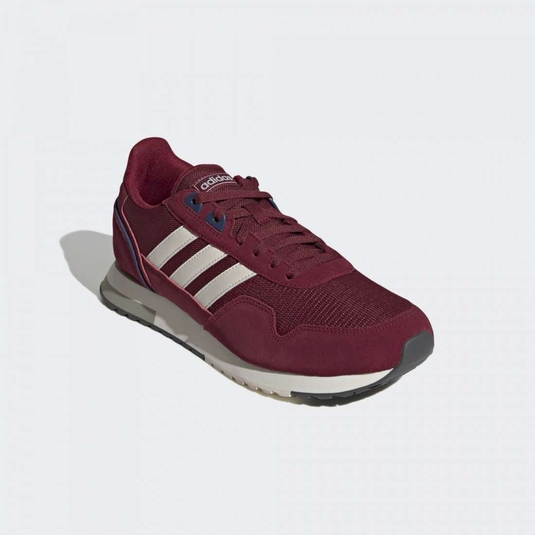 ADIDAS 8K 2020 COLLEGIATE BURGUNDY / ALUMINIUM / CHALK WHITE