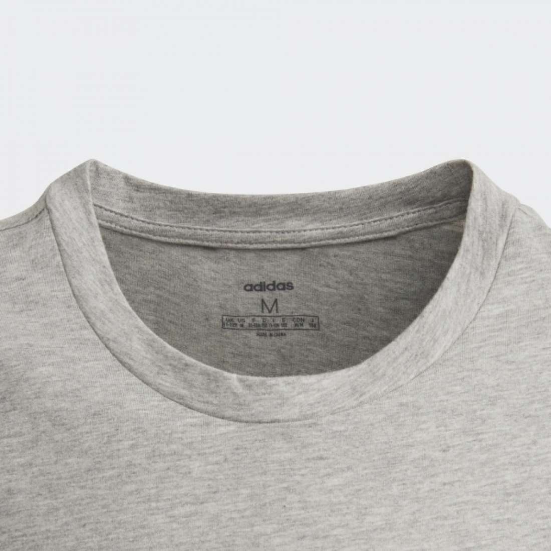 TSHIRT ADIDAS LINEAR ESSENTIALS K MEDIUM GREY HEATHER / REAL PINK