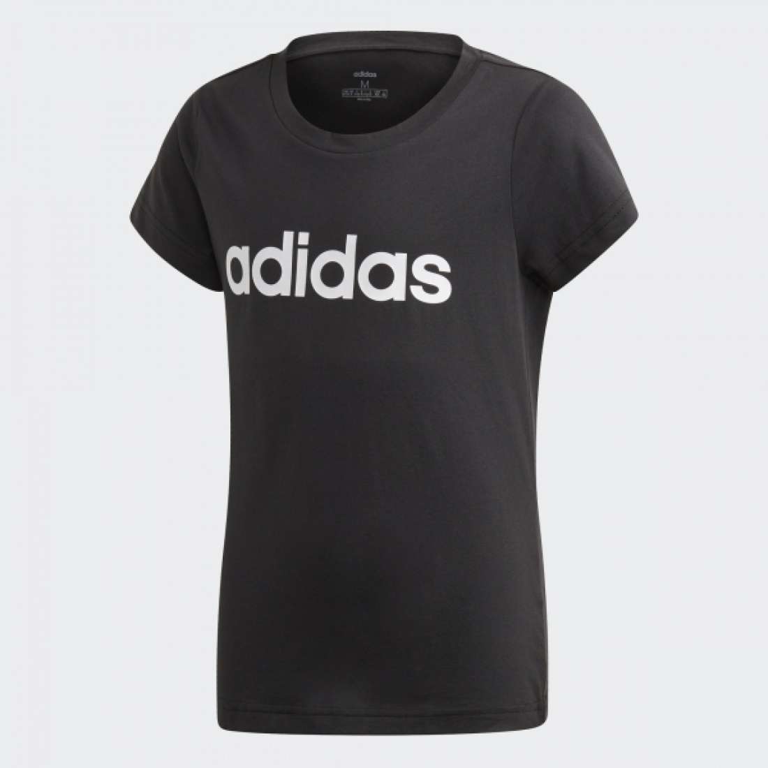 TSHIRT ADIDAS LINEAR ESSENTIALS K BLACK/WHITE