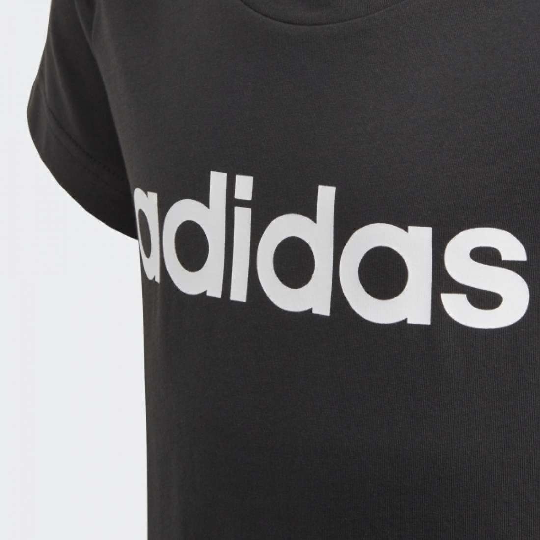 TSHIRT ADIDAS LINEAR ESSENTIALS K BLACK/WHITE