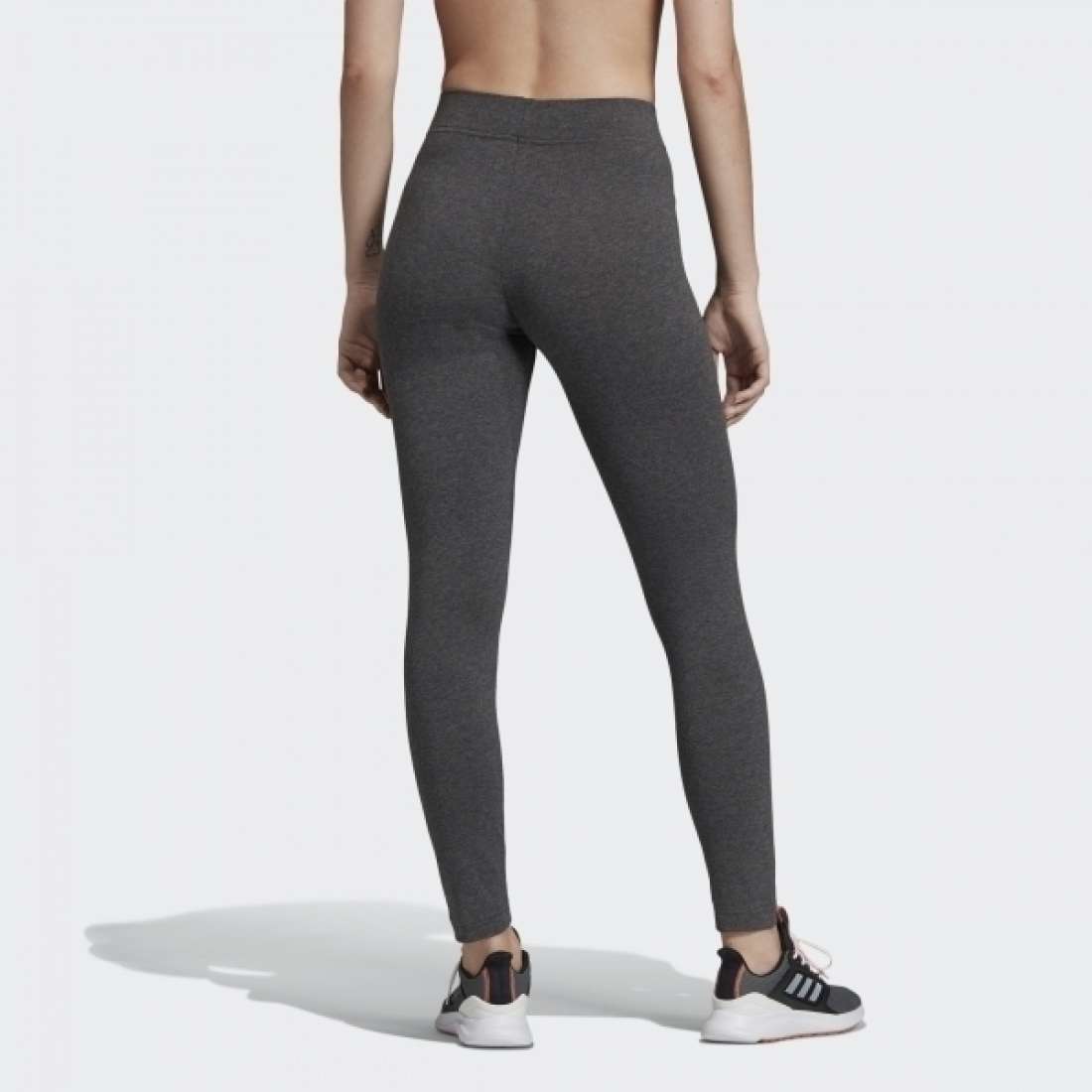 LEGGINGS ADIDAS ESSENTIALS LINEAR DARK GREY HEATHER / SEMI CORAL