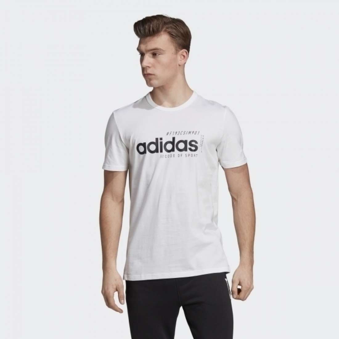 TSHIRT ADIDAS BRILLIANT BASICS WHITE