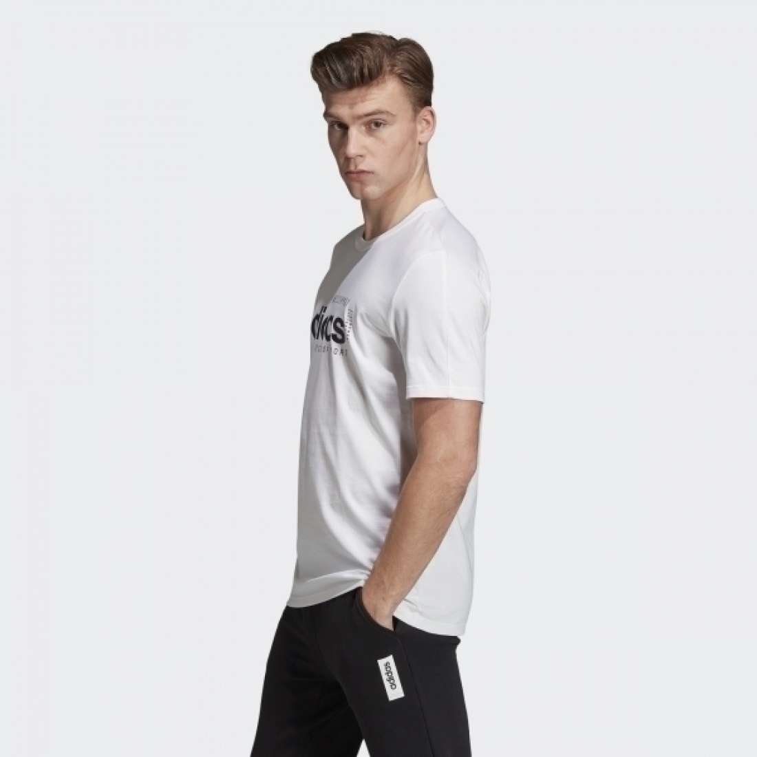 TSHIRT ADIDAS BRILLIANT BASICS WHITE