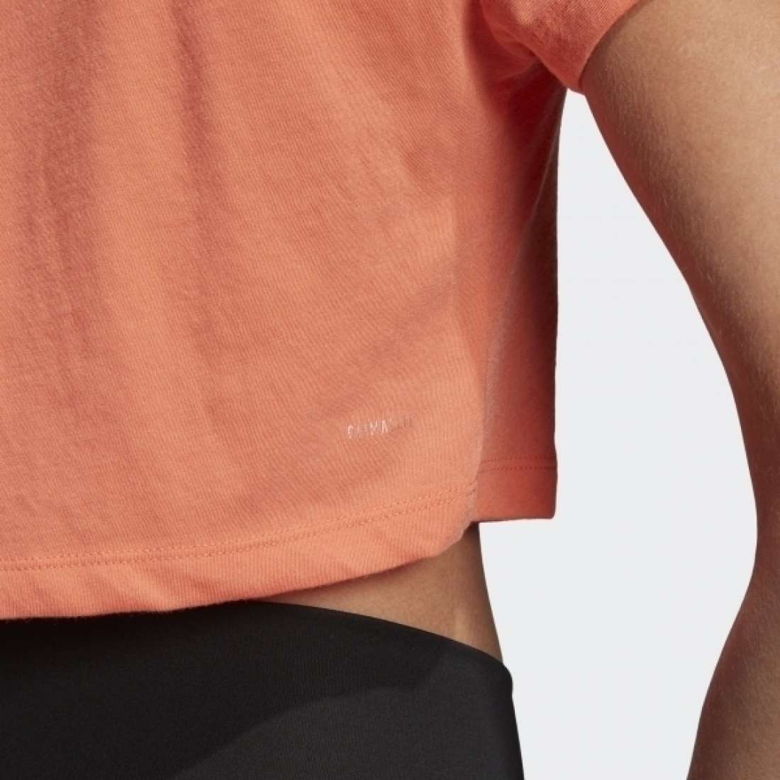 TSHIRT ADIDAS CROPPED W SEMI CORAL / WHITE