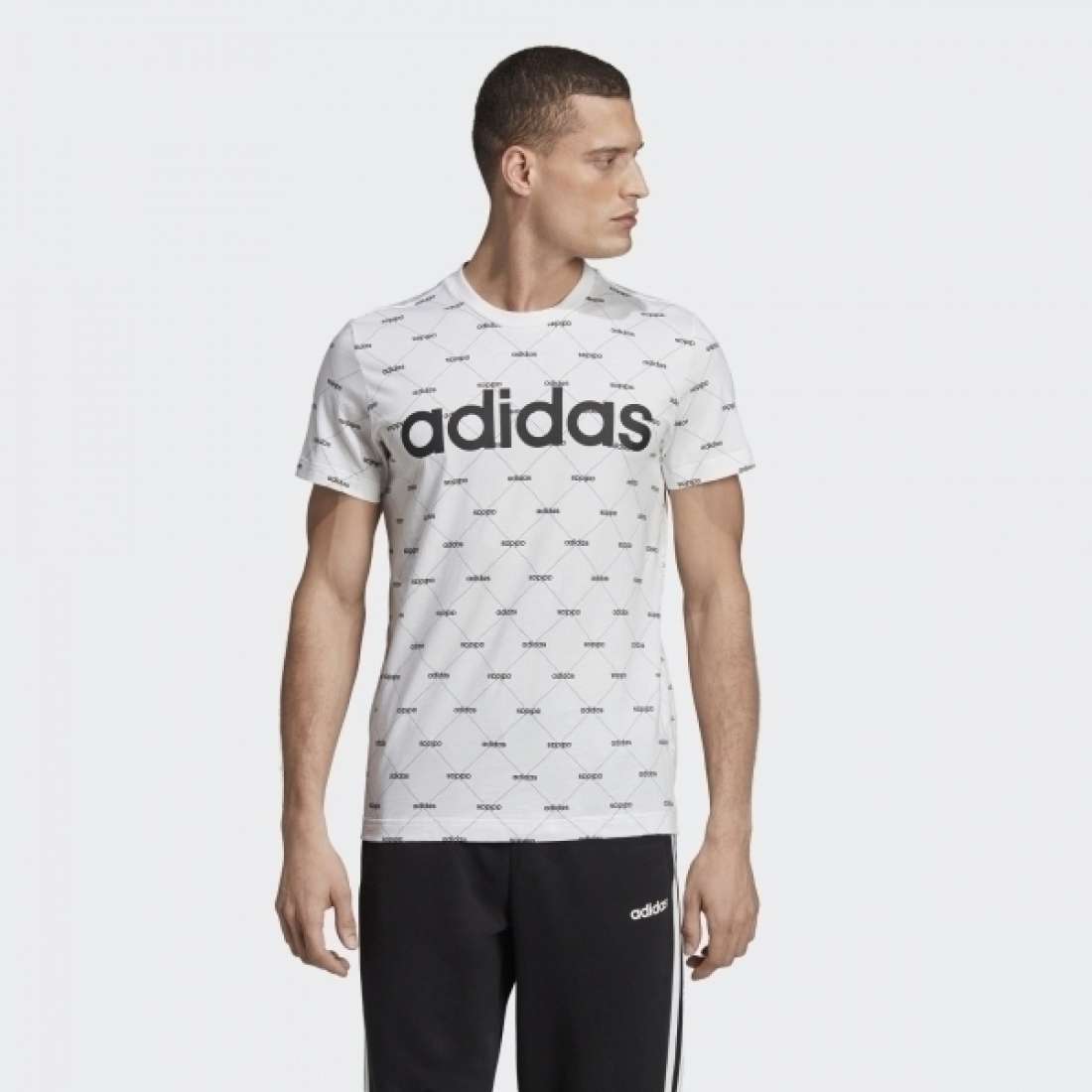 TSHIRT ADIDAS LINEAR GRAPHIC WHITE/BLACK