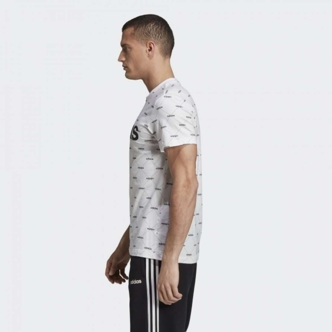 TSHIRT ADIDAS LINEAR GRAPHIC WHITE/BLACK