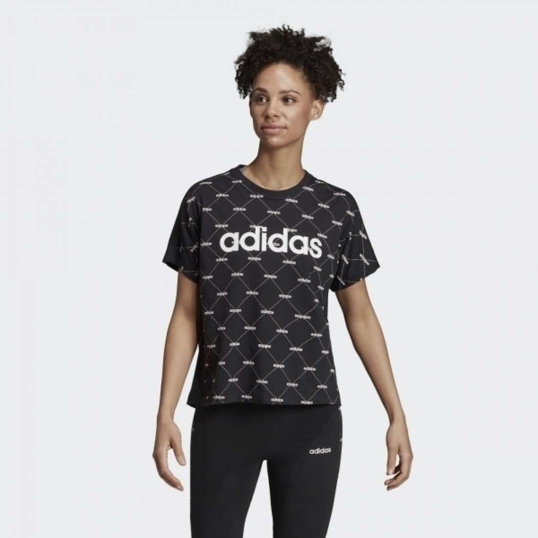 TSHIRT ADIDAS LINEAR GRAPHIC W BLACK/WHITE