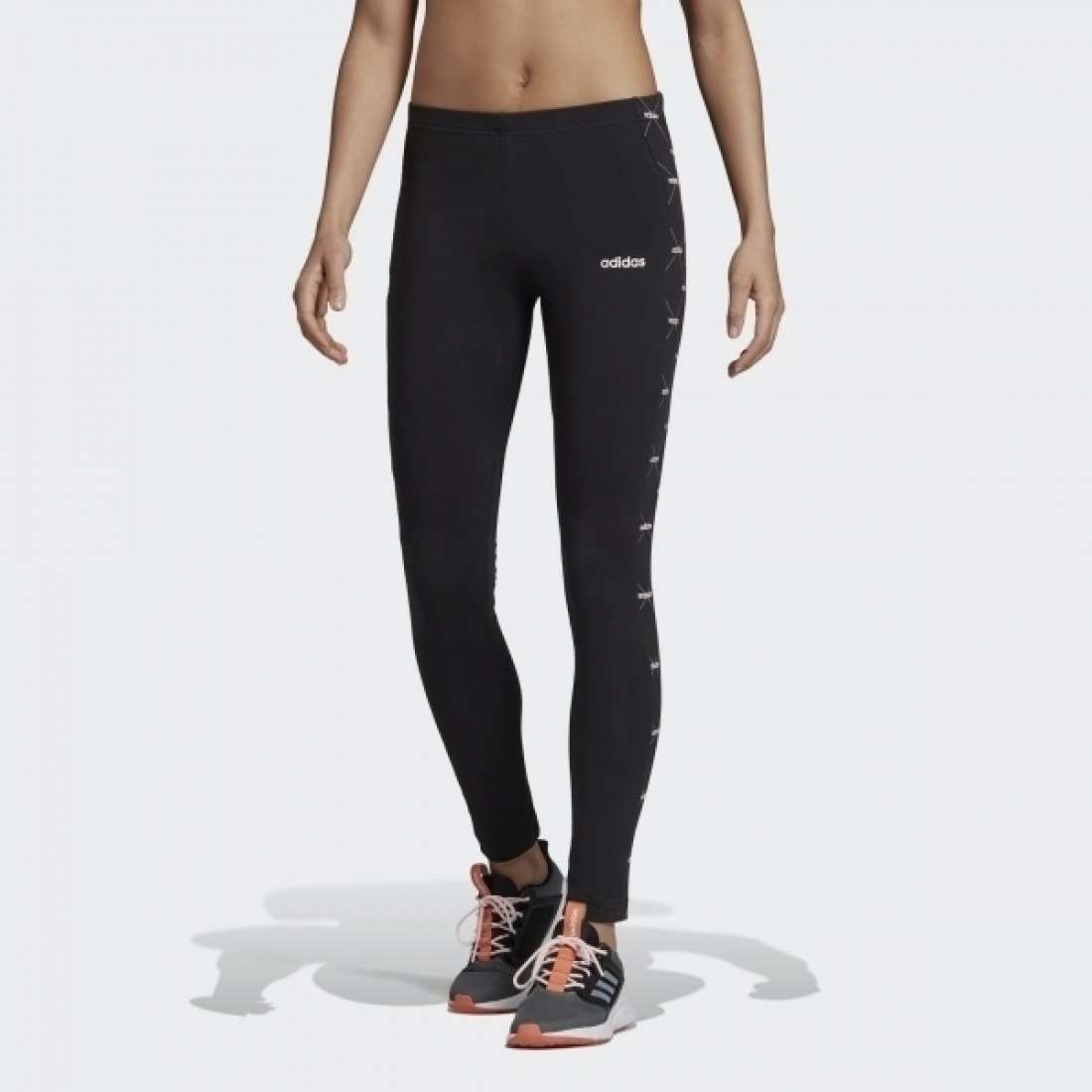 LEGGINGS ADIDAS LINEAR GRAPHIC BLACK / WHITE