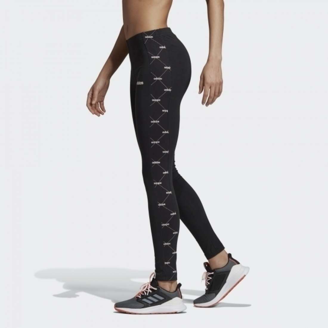 LEGGINGS ADIDAS LINEAR GRAPHIC BLACK / WHITE