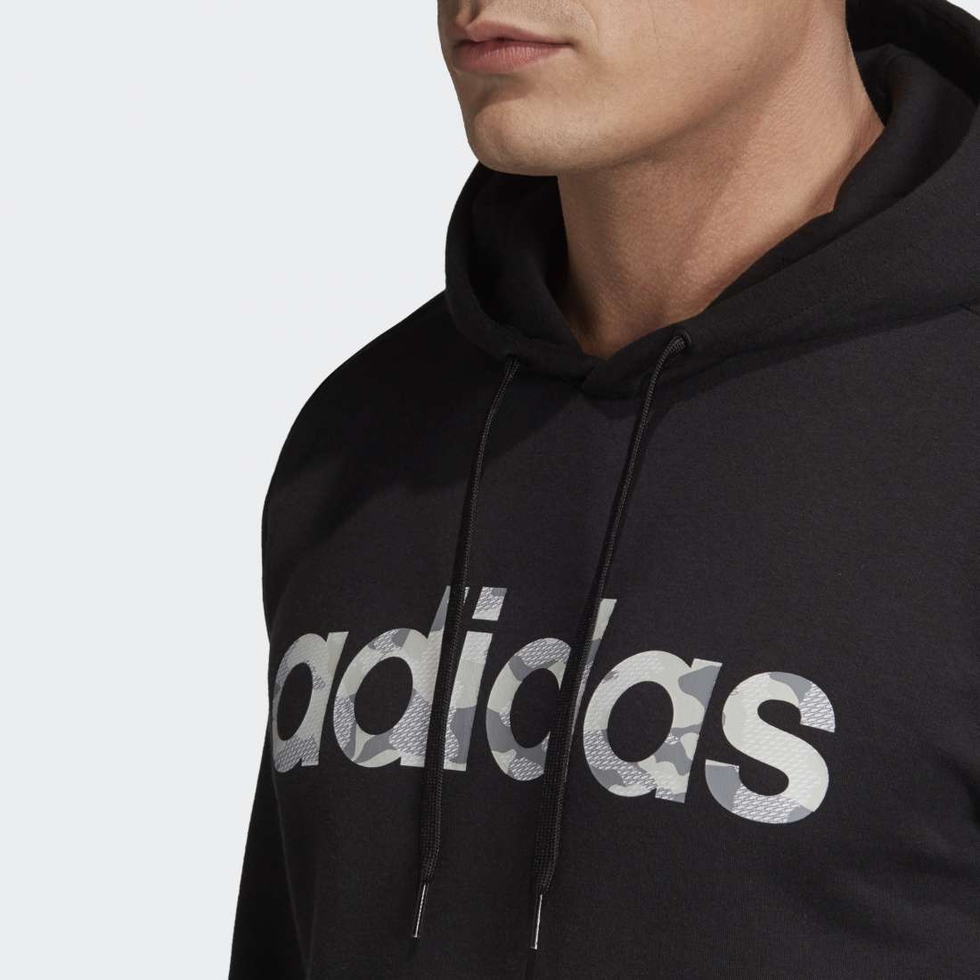 HOODIE ADIDAS ESSENTIAL CAMO LINEAR BLACK/WHITE