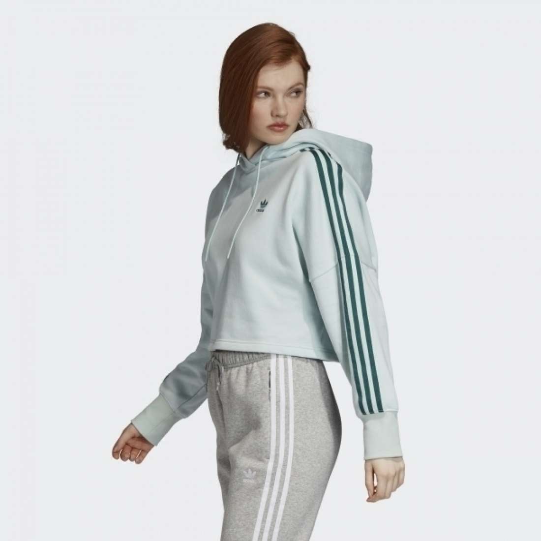 Cropped hoodie vapour clearance green