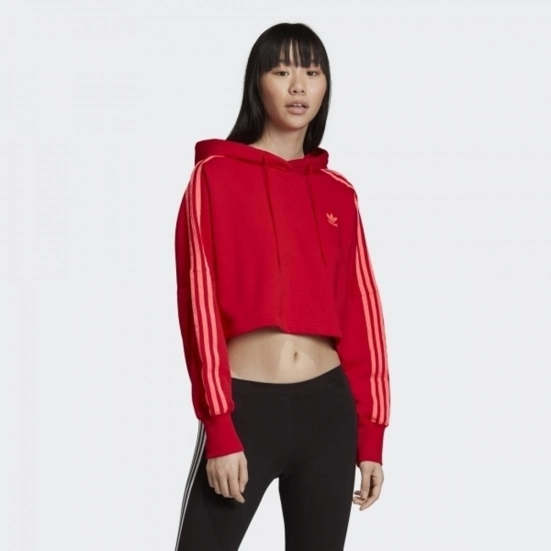 SWEAT ADIDAS CROPPED SCARLET