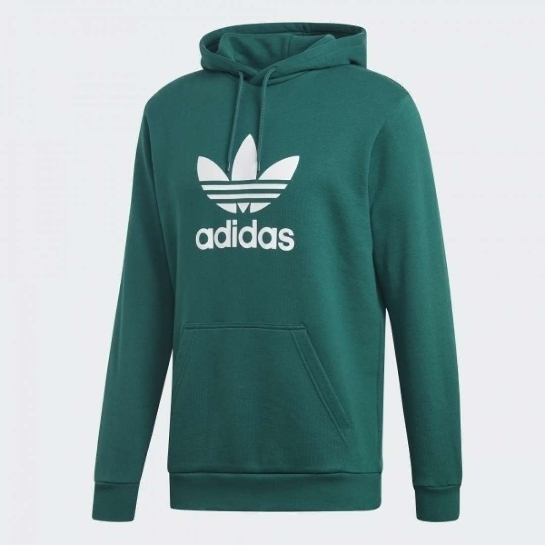 HOODIE ADIDAS TREFOIL NOBLE GREEN / WHITE