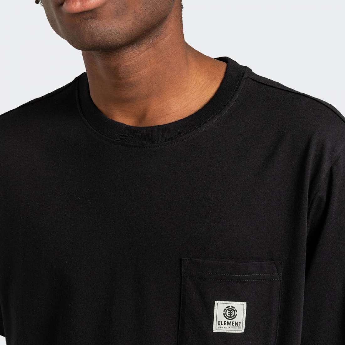 TSHIRT ELEMENT BASIC POCKET FLINT BLACK