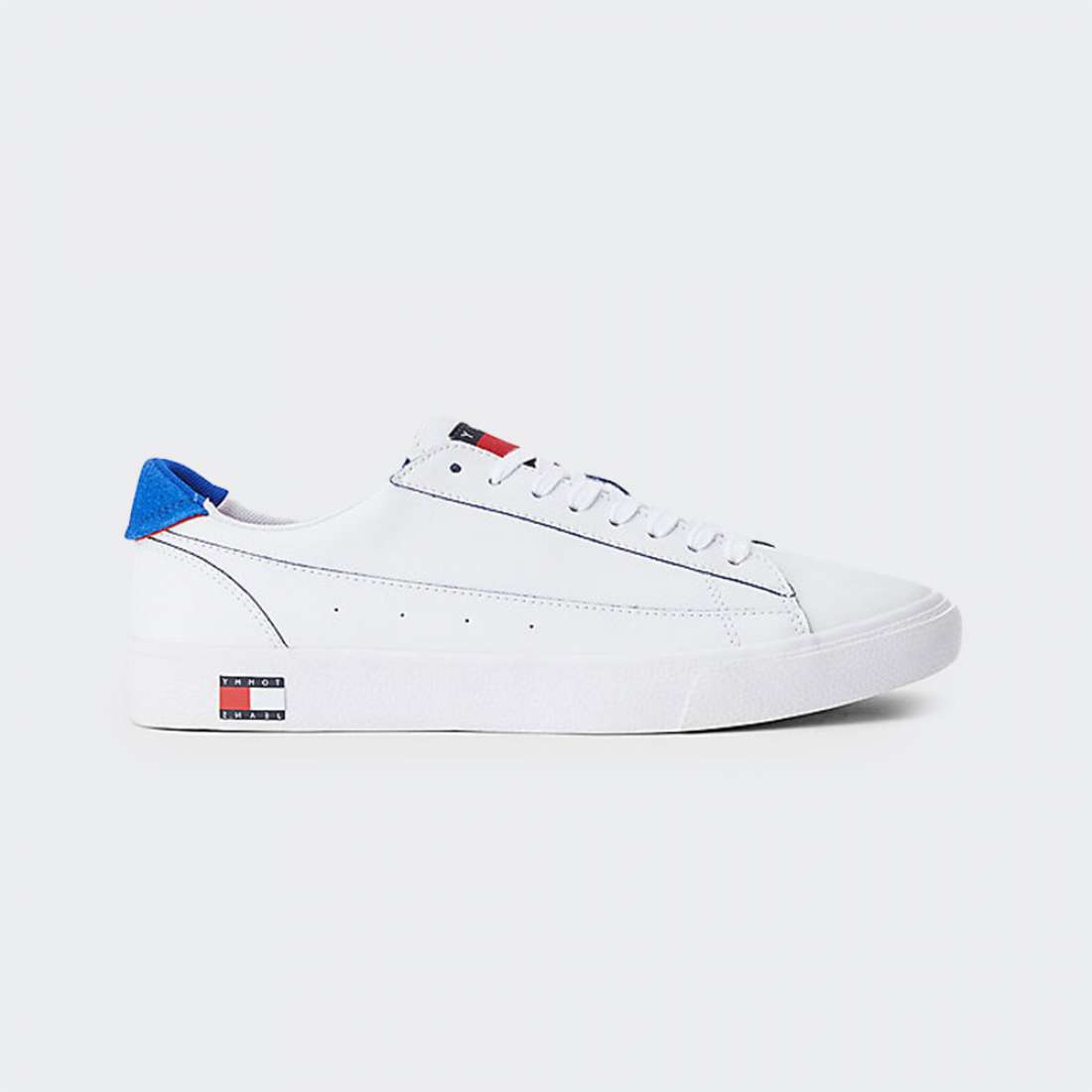 TOMMY HILFIGER VARSITY LEATHER WHITE