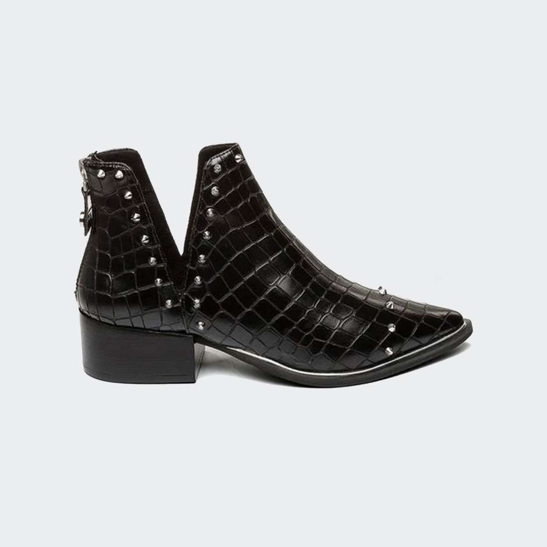 BOTAS STEVE MADDEN CROCO BLACK