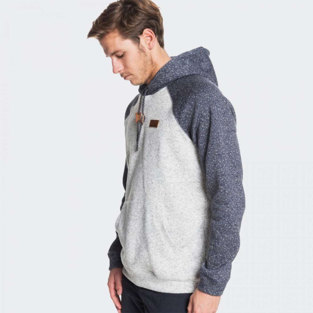 HOODIE QUIKSILVER KELLER BLOCK WHITE/NAVY