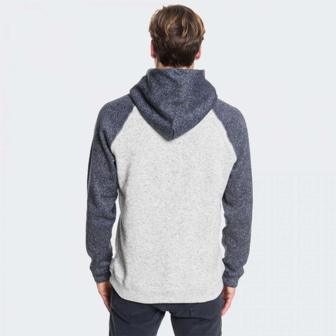 HOODIE QUIKSILVER KELLER BLOCK WHITE/NAVY