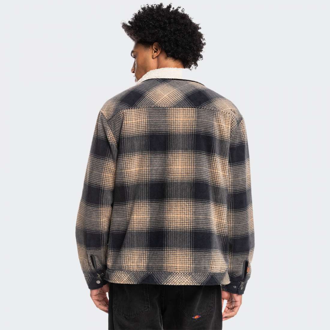 CASACO QUIKSILVER DECK FLEECE TANNIN DECK PLAID