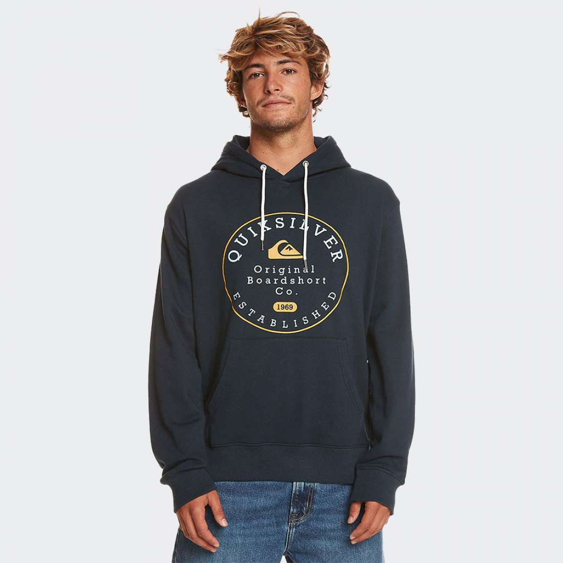 HOODIE QUIKSILVER CIRCLE TRIM NAVY BLAZER