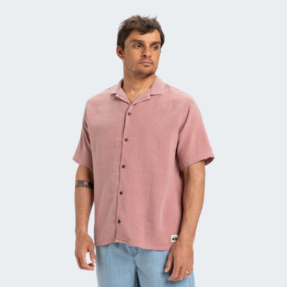 CAMISA QUIKSILVER TIME BOX SNOW WHITE