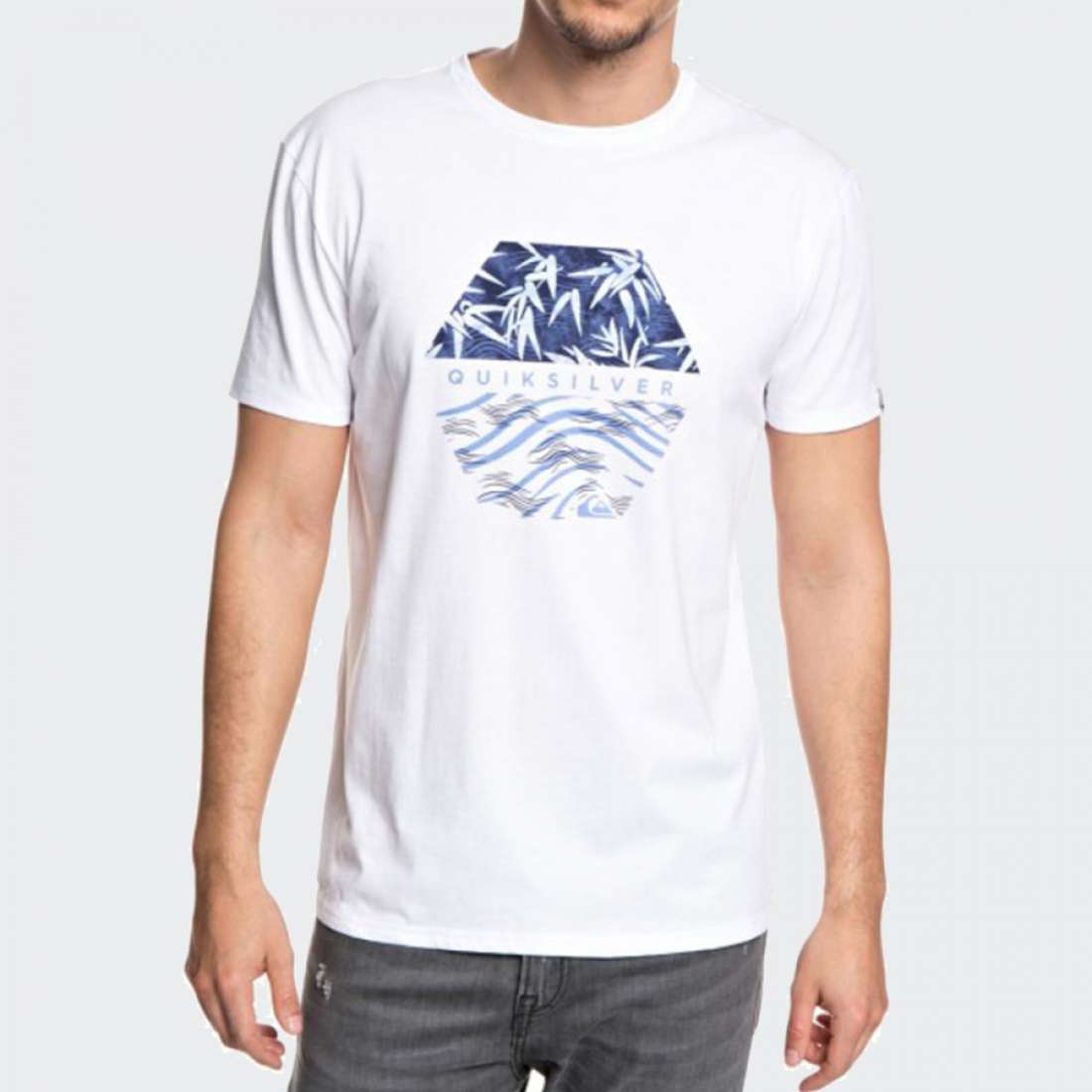 TSHIRT QUIKSILVER BAMBOO BREAKFAST WHITE