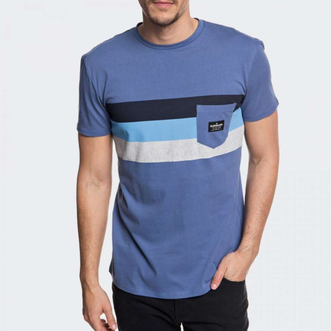 TSHIRT QUIKSILVER PEACEFUL PROGRESSION WHITE