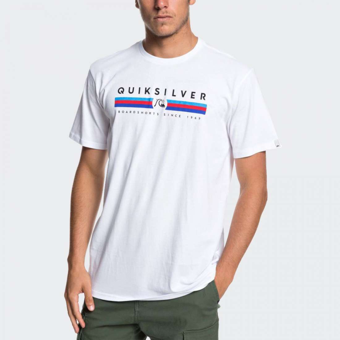 TSHIRT QUIKSILVER GETBIZZYSS WHITE