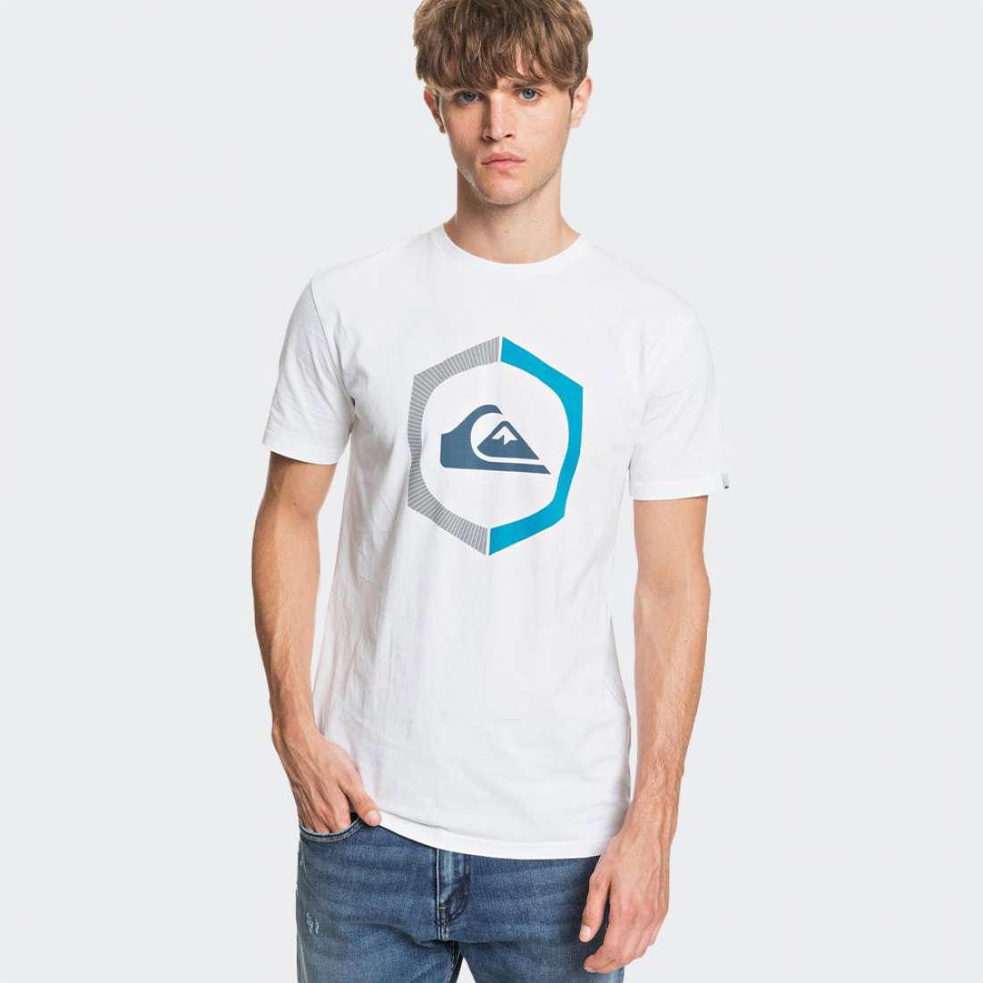 TSHIRT QUIKSILVER SURE THING WHITE