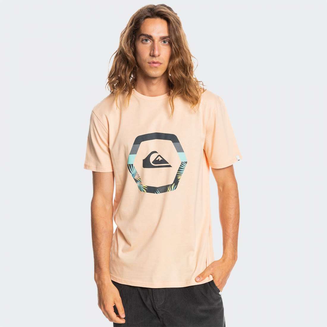 TSHIRT QUIKSILVER UPRISE ALMOND CREAM