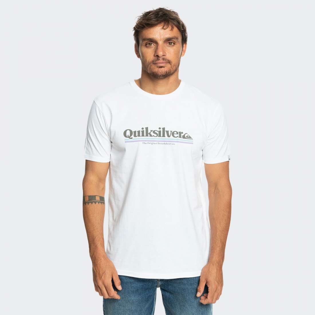 TSHIRT QUIKSILVER BETWEEN THE LINES WHITE