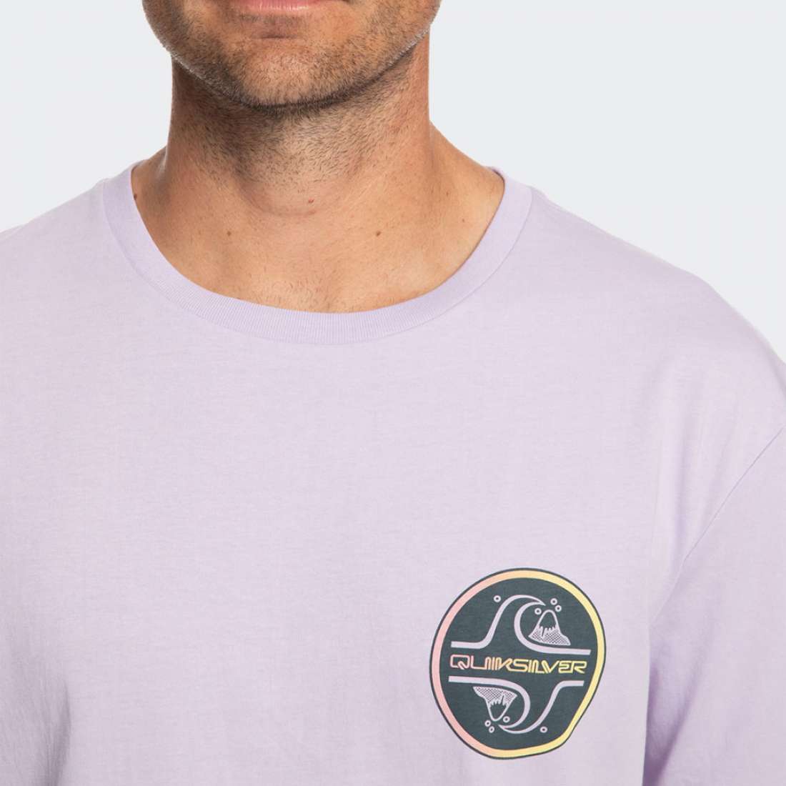 TSHIRT QUIKSILVER BUBBLE PASTEL LILAC